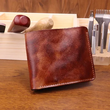Ručné Vintage Kožené Peňaženky pre Mužov