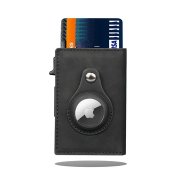SEMORID Smart Air Tag Peňaženky RFID Kreditnej Karty, Peniaze Držiteľ Automatické kontextové Mini Hliníková Peňaženka Airtag puzdro pre Mužov
