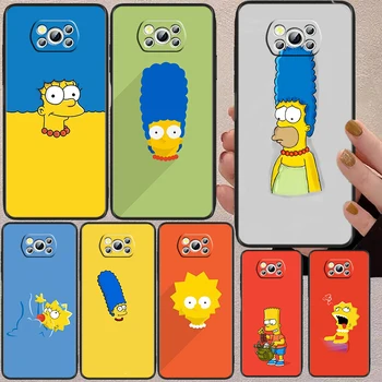 Simpsons family zvláštne Veci Pre Xiao Mi Poco X4 X3 NFC F4 F3 GT M5 M5s M4 M3 Pro C40 C3 5G Mäkké Čierny Kryt Telefónu