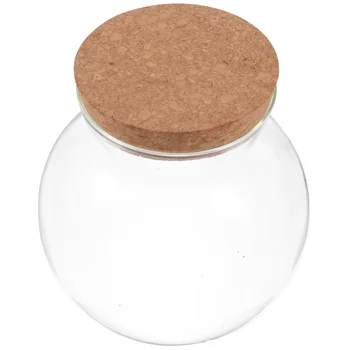 Sklo Candy Jar Candy Skladovanie obalového Skla, Čaj Kanister Zrna Kontajner s Vekom(1800ml)