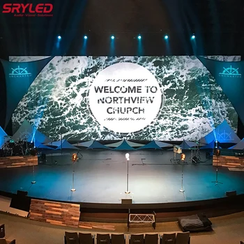 SRYLED P3.91 LED, Video Wall Prenájom Krytý Vonkajší Koncert Kostol Fáze Pozadie 500x500mm LED Displej