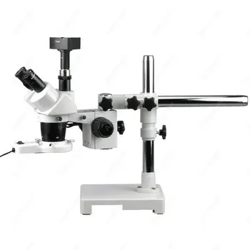Stereo Boom Mikroskopom-AmScope Dodávky 20X & 40X Stereo Boom Mikroskopom + Žiarivkové Svetlo + 5MP Fotoaparát