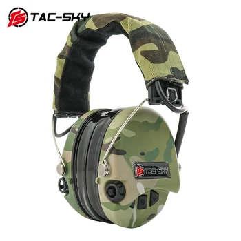 TAC-SKY SORDIN IPSC Taktické Silikónové chrániče sluchu Elektronická Ochrana Sluchu Streľba Headset kamufláž MC
