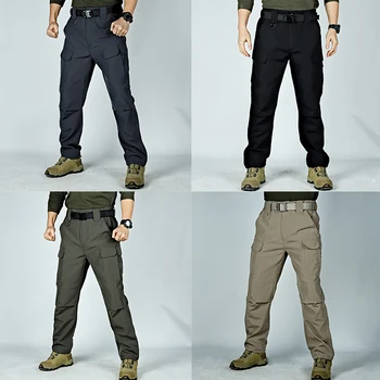 Taktické nohavice pánske jarné a letné nohavice multi-vrecko nohavice nosiť-odolný vonkajší