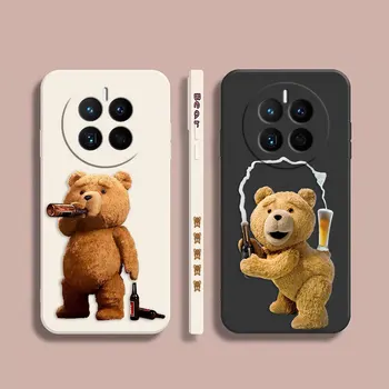 Telefón puzdro Na Huawei MATE 10 20X 20 30 40 P20 P30 P40 P50 LITE PRO PLUS Silikónové puzdro Funda Shell Legrační Karikatúra T-Teddy B-Medveď