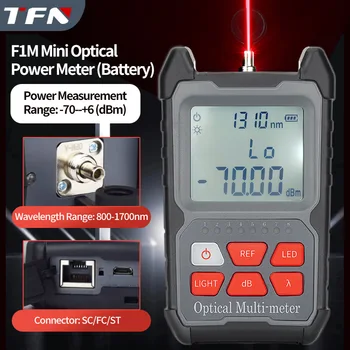 TFN F1M Mini OPM Prenosné Optické Power Meter Prenosné High-end Suché Batérie Optický Výkon Tester