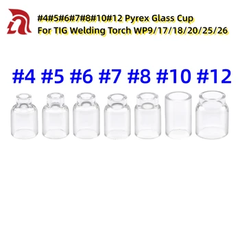 TIG Poháre #4#5#6#7#8#10#12 Pyrex Glass Pohár Pre TIG Zváranie Pochodeň DB SR WP9/17/18/20/25/26