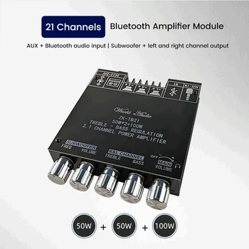 Top Ponuky ZK-TB21 Bluetooth Zosilňovač Rada 2.1 Channel Stereo 2X50W+100W TPA3116D2 Digitálny Audio Zosilňovač Modul