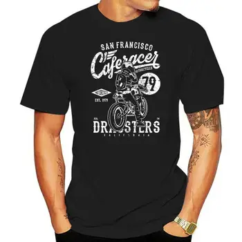 tričko Retro Caferacer Motocykel T Shirt ženy