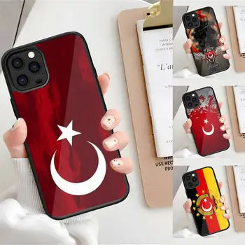 Turecko-turecká Vlajka Telefón Prípade PC+TPU Funda Pre Samsung Galaxy s rezacím zariadením S10 S20 S21 S22 S30 Plus Ultra Poznámka 10 Pro 20 Klasické Kryt