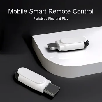Univerzálny Smartphone Diaľkové Ovládanie Typ C Micro USB, Smart Infračervené App Riadenie Bezdrôtový Mini Adaptér pre TV, klimatizácia