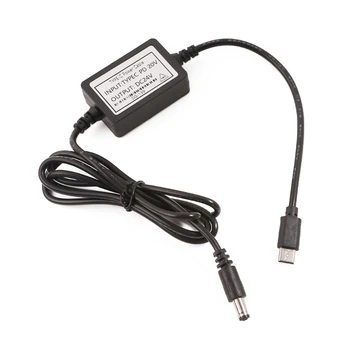 USB Typu C PD20V na DC24V Napájací Kábel pre 24V Zariadenia PD12V 15V 20V na 24V DC5.5x2.1mm Converter 115 CM QXNF
