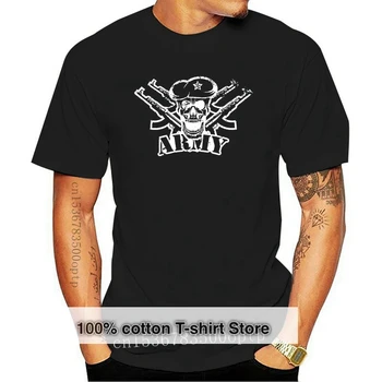 V pohode T-Shirts Vzory najpredávanejšie Mužov ARMÁDY LEBKY ZBRANE AMERICKÝCH OZBROJENÝCH ŠPECIÁLNYCH SÍL PUŠKY Pánske Čierne Tričko T-shirt