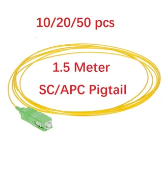Vlákno Pigtail 10/20/50pcs 1,5 M SC/APC Jednom Režime G657A2 SX Core 0,9 MM Optický Pigtail Žltá LSZH Bunda Optický Kábel