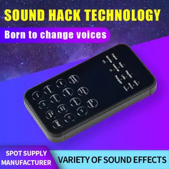Voice Changer 12 Hlas Režimy Jasný Zvuk Zmeniť Plug Play Live Streaming Mikrofón Hlasový Modulátor Prenosné Zosilňovače Pre Domáce