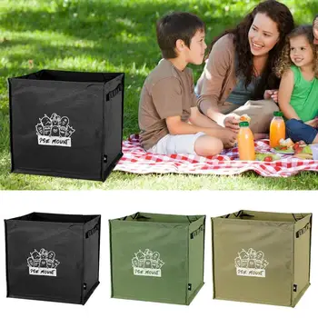 Vonkajšie multifunkčné úložný box skladací prenosné plátno odpadky taška camping 64L veľkú kapacitu pikniková taška módne farby