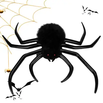 Vonkajšie Spider Dekorácie Halloween Veľké Plyšové Spider Horor Dekor Realistické Falošné Spider Strašidelný Dom Ornament Halloween Dekor