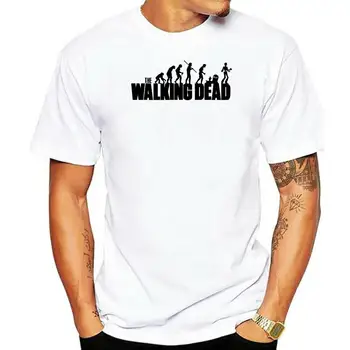 Walking Dead T Shirt Ľudskej Evolúcie T-Shirt Mužov pánska, Unisex Tričko Oblečenie Krátke Rukáv Tričko TWD