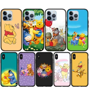 Winnie The Pooh Tigger Eeyore Mäkké Puzdro pre iPhone 14 13 12 Mini 11 Pro XS Max X XR 6 7 6 8 Plus + SE Kryt Telefónu Prípade