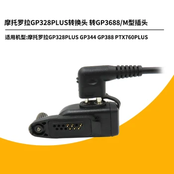 XIERDE Slúchadla Audio Adaptér Headset PTT Reproduktor Mikrofón pre Motorola GP344 GP388 GP328Plus GP688 EX500 EX560 na Motorola 2 Pin