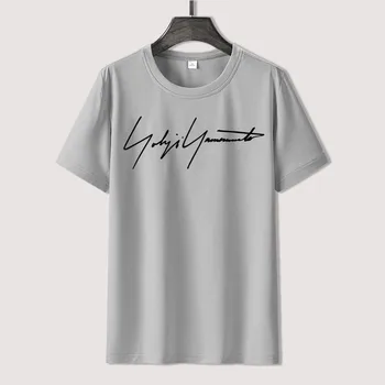 Y-3 Yohji Yamamoto Klasický Podpis T Shirt Pre Mužov Limitied Edition Unisex Značky T-shirt Bavlna Úžasné Krátky Rukáv Topy