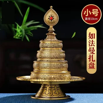 Ázia Tibete Ezoterickom Budhizme Budhistický chrám, oltár svätyne Uctievanie FA QI Sľubný drahokam Mandala Manza disk Božskú moc