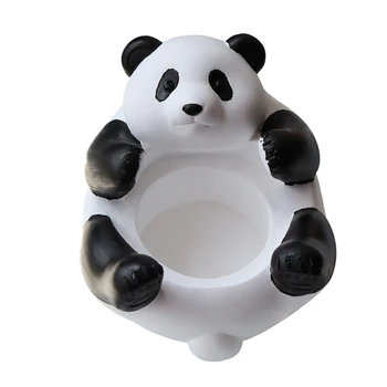 Čajové Sviečky Svietnik, Roztomilá Panda Svietnik Krúžok Držiak Na Šperky Zásobník Dekoratívny Stojan Na Kancelárske Tabuľka Domov Trvanlivé