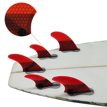 Štvorlôžková(4-5) Plutvy/Tri Fin/Twin Plutvy Multi-veľkosť UPSURF FCS 2 Fin Surf Fin Pre Shortboard Quillas Honeycomb Uhlíka Fin