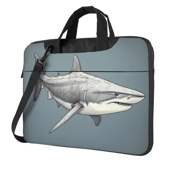 Žralok Laptop Taška Cartoon Gouache Pre Macbook Air Pro HP Huawei Notebook Prípade Roztomilý Cestovné 13 14 15 15.6 Aktovky